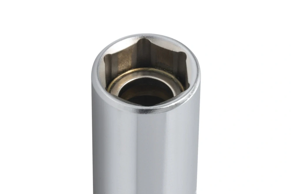 Hlavice na zapalovací svíčky, 1/2", 16mm, 6-hranná s magnetem - JONNESWAY S17M4116