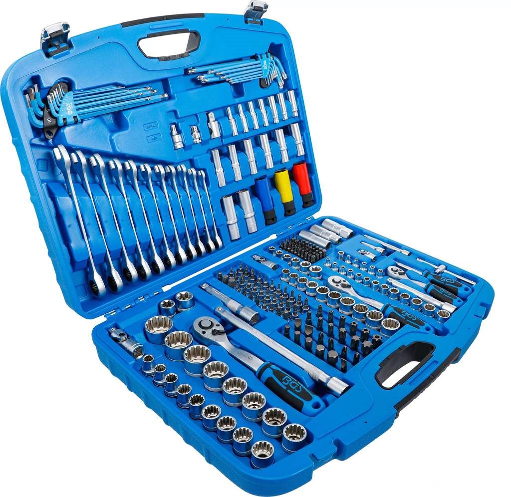 Gola sada 1/4", 3/8", 1/2"; 218 dílů - BGS 2290