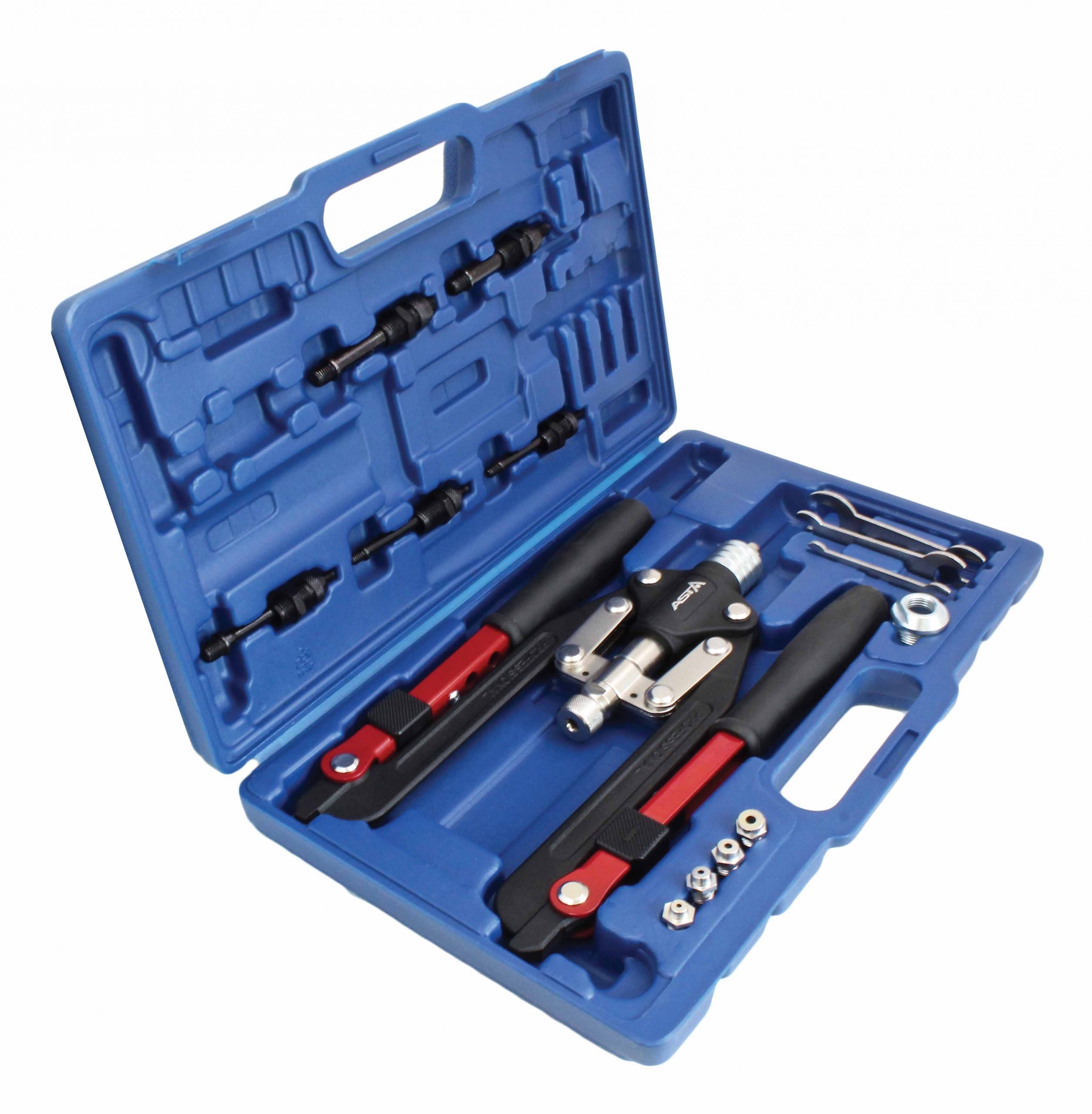 Nýtovací kleště pákové, na trhací nýty 2.4 - 6.4 mm a nýtovací matice M4 - M10 - ASTA