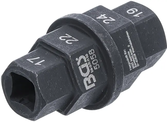 BGS Technic BGS 5058 Speciální hlavice 3/8" pro motocykly. 6hran 17 - 19 - 22 - 24 mm