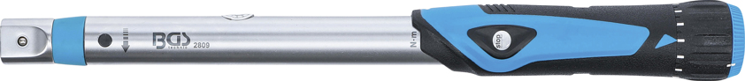 Momentový klíč 10-50Nm, pro nástrčné hlavice, uchycení 9x12mm - BGS 2809