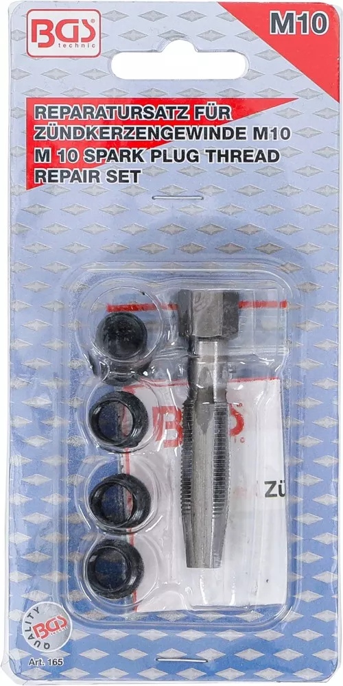 Sada na opravu závitu zapalovací svíčky M10x1 - BGS 165