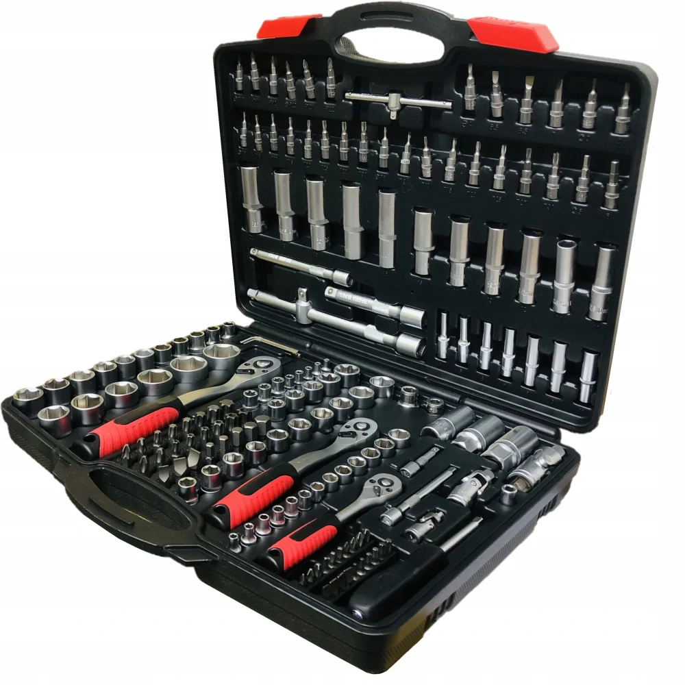 Gola sada s nářadím 1/4”, 3/8” a 1/2”, 171 dílů - QUATROS QS50171