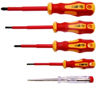 Šroubováky ploché a křížové VDE - 5ks BGS 35815