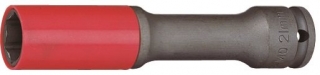 Nástrčná hlavice rázová, 1/2", prodloužená s krytkou na ALU, 21mm - JONNESWAY S18AD4121