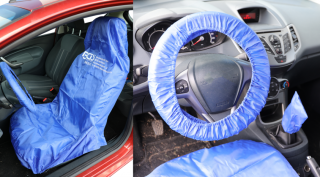 Pracovní potah předního sedadla, volantu a řadicí páky, polyester - BGS 66531