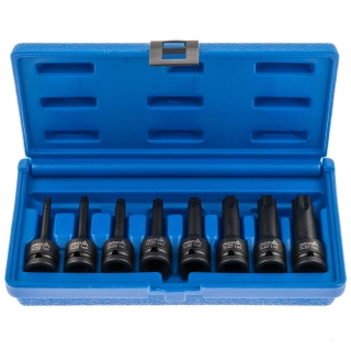 Zástrčné úderové hlavice TORX 1/2", T30 - T80, sada 8 ks - ASTA