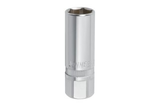 Hlavice na zapalovací svíčky, 1/2", 16mm, 6-hranná s magnetem - JONNESWAY S17M4116