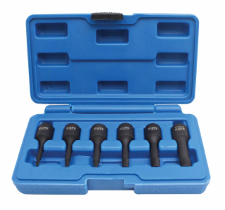 Vytahováky na zalomené šrouby a štefty 3/8", 2-10 mm, sada 6 ks - SATRA
