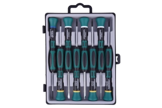 Hodinářské šroubováky, křížové a TORX, sada 8 ks - JONNESWAY D3750T18S