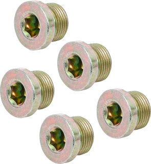 Zátky - výpustné šrouby olejových van M20x1,5 mm, sada 5 ks - BGS 126-SM20