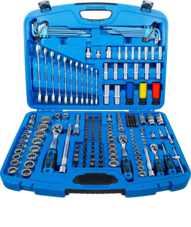 Gola sada 1/4", 3/8", 1/2"; 218 dílů - BGS 2290