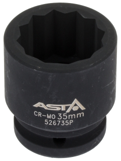 Hlavice nástrčná úderová 3/4" 35 mm, 12hranná - ASTA