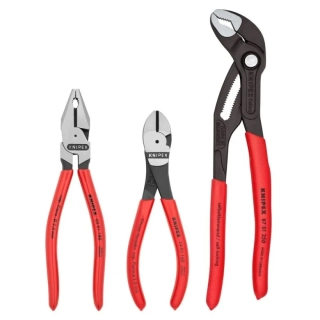 Silové kleště kombinované, štípací a instalatérské (SIKO), sada 3 ks - KNIPEX 00 20 10