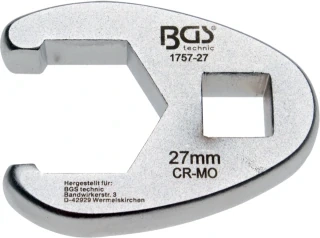Klíč plochý otevřený 1/2", 27 mm - BGS 1757-27
