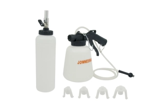 Přístroj na výměnu brzdové kapaliny a odvzdušnění brzd 0,75 l + láhev - JONNESWAY AE300214