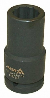 Hlavice nástrčná úderová 3/4" 30 mm, 12hranná, prodloužená 85 mm - ASTA