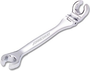 Očkový klíč na převlečné matice s kloubem, 15x15 mm - JONNESWAY W24A11515